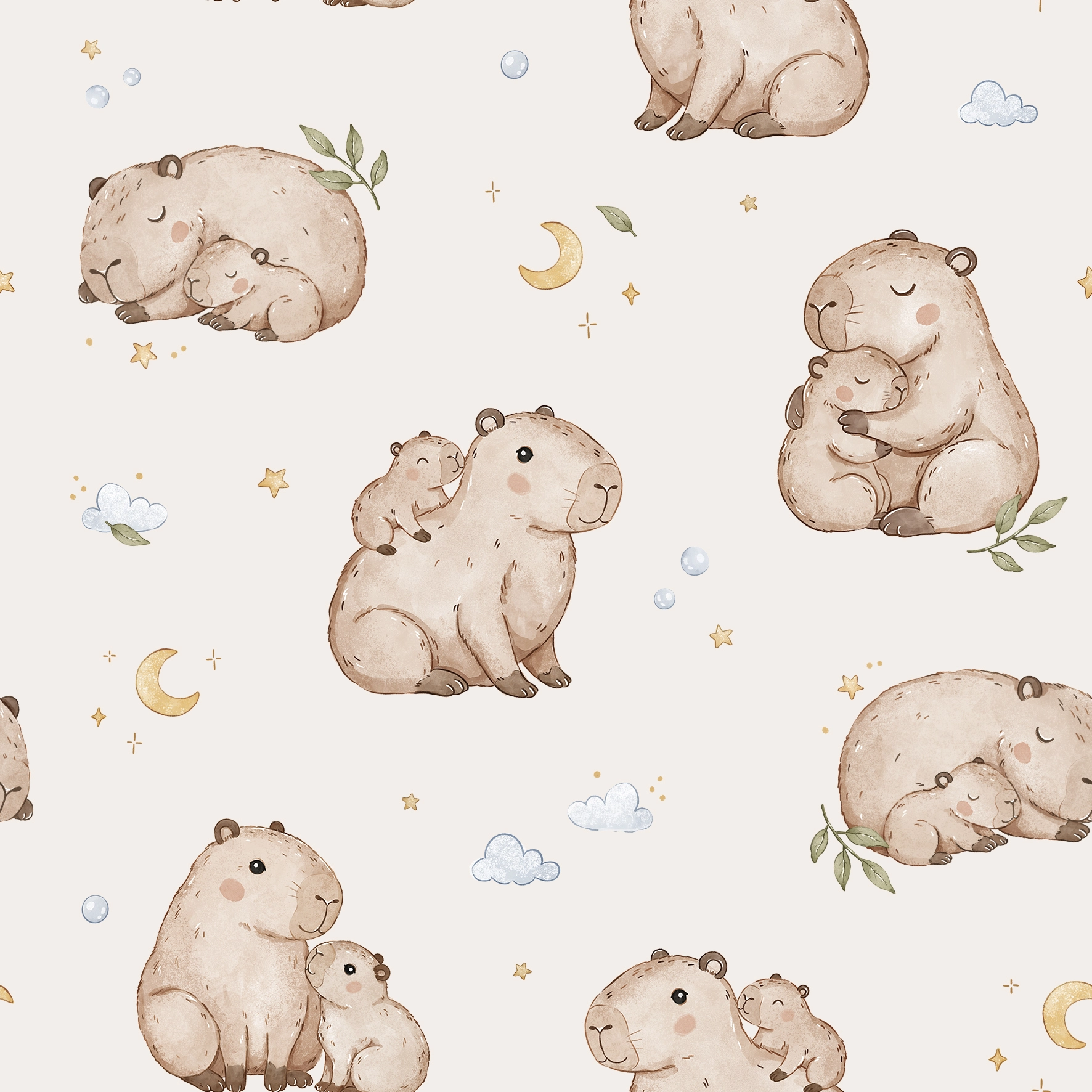 DreamyCapybara_15cm_cream_1